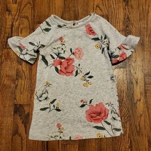 Floral Flutter Sleeve Dress